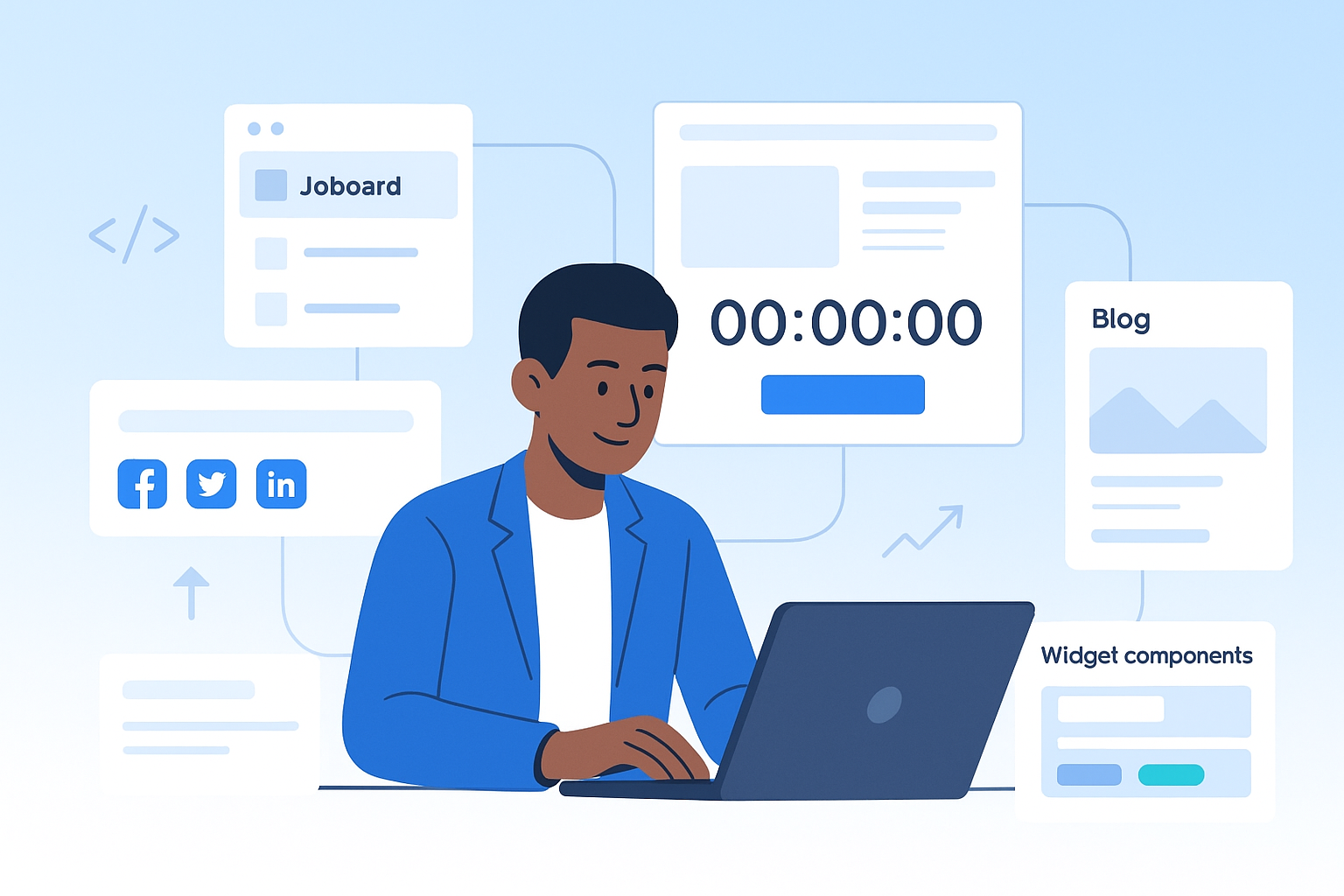 Startup OS Platform - Job boards, blogs, launch pages and widgets all in one